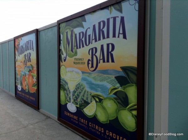 Margarita Bar construction signs