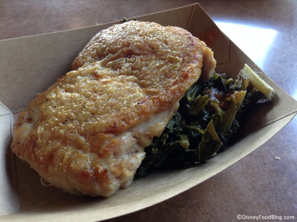  Griddled "Yard Bird" with Braised Greens and House-Made Habanero Sauce