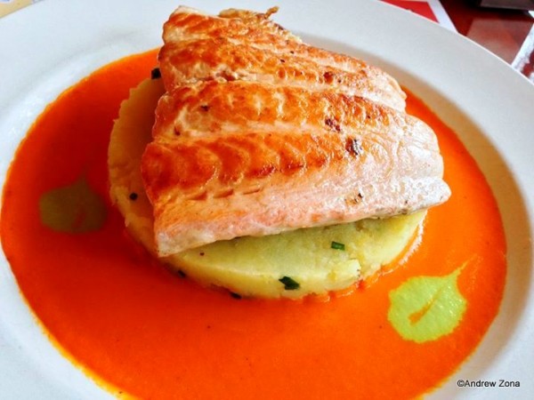 Broiled Salmon at Les Chefs de France