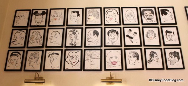 Caricatures in the waiting area
