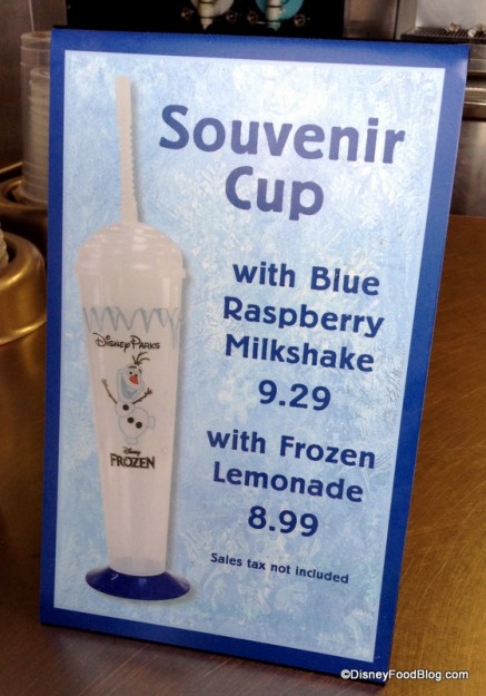 Olaf Souvenir Cup at Min & Bill's Dockside Diner