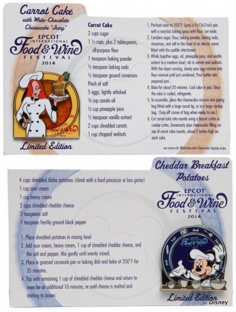 2014 Epcot Food and Wine Festival Limited Edition Pins