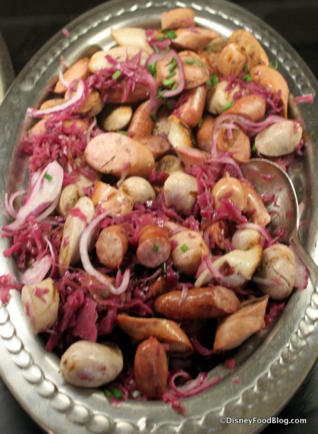 Mixed Grilled Sausages with Braised Red Cabbage