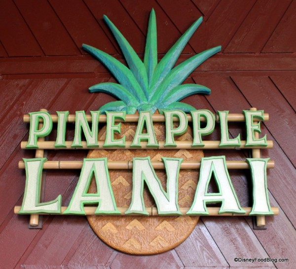 Pineapple Lanai sign