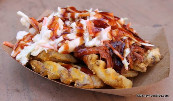 Pork Barbecue Waffle Fries