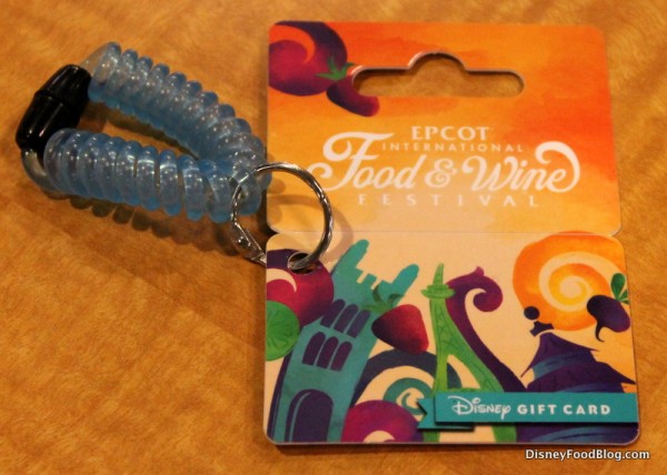 Food and Wine Festival Disney Gift Card Wristlet