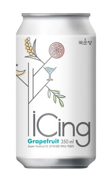 iCing Grapefruit Sparkling Rice Brew, Available at the South Korea Marketplace