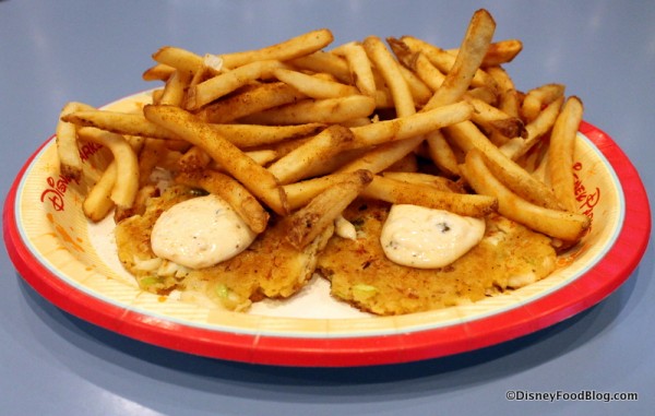 Maryland Crab Cakes with Old Bay Fries