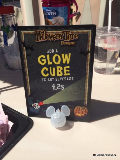 Mickey Pumpkin Glow Cube at the Small World Lemonade Cart