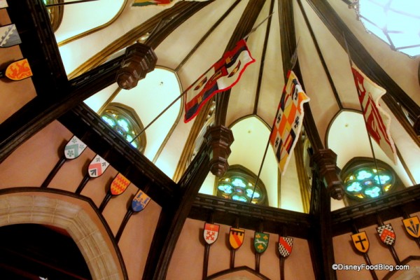 Vaulted Ceiling at Cinderella's Royal Table
