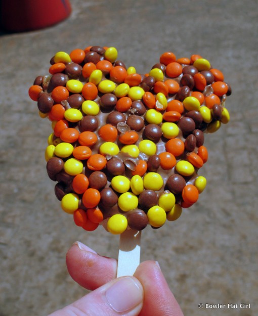 Mickey Krispie Covered in Reese's Pieces -- Yes Please!