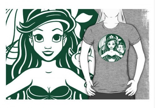 Ariel and Flounder T-shirt