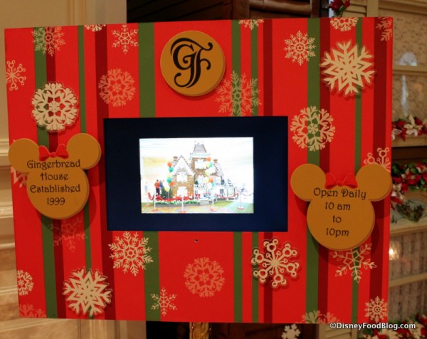 Grand Floridian Gingerbread House operating hours