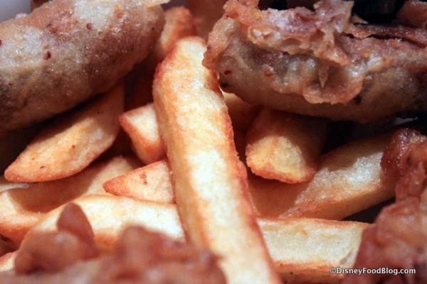 Chips and Sausages -- Up Close
