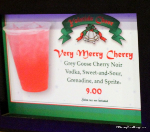 Very Merry Cherry Drink at Disney's Hollywood Studios