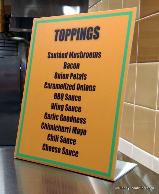 Create Your OwnTopping Options at the Grill Shop