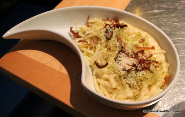 Leek Fontina and Truffle-laced Trofie Mac and Cheese