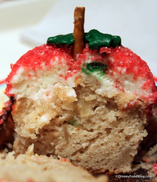 Apple Spice Cupcake -- Cross Section