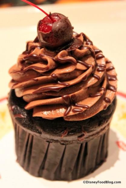 Chocolate Covered Cherry Cupcake