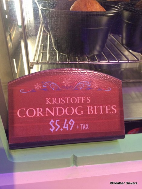 Kristoff's Corndog Bites Signage