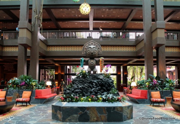 Tiki Statue in Lobby