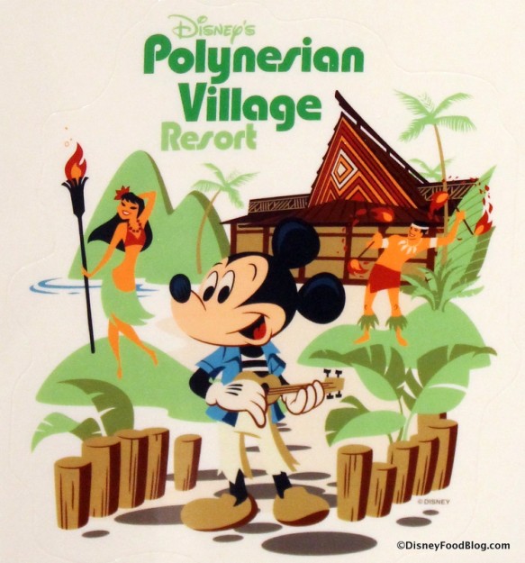 Polynesian Village Resort decal 