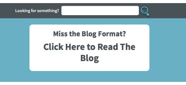 Click on this button to read the blog as you always have in the past!