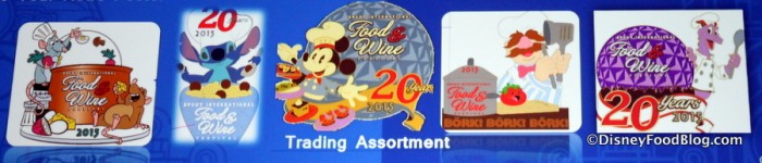 2015 Food and Wine Festival Pins