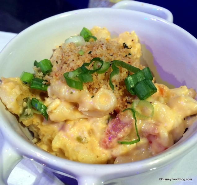 Loaded Mac and Cheese with Nueske's Pepper Bacon, Cheddar Cheese, Peppers and Green Onions