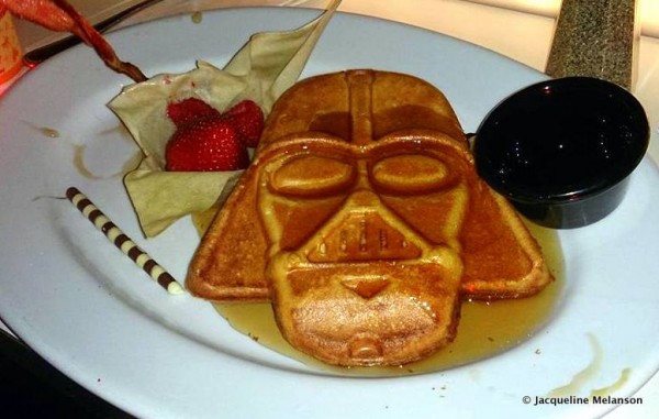 Darth Vader Waffle at Sci-Fi Dine In Restaurant