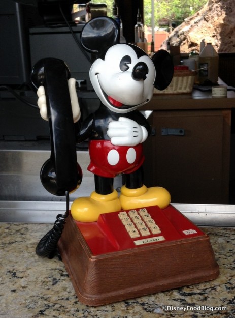 Mickey Mouse phone at Barefoot Pool Bar