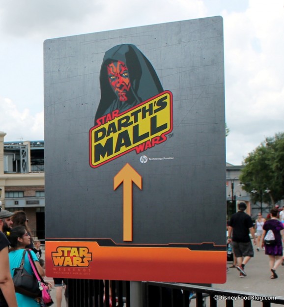 Darth's Mall is in the Streets of America