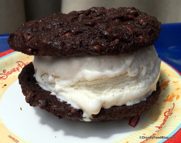 Double Chocolate-Chip Ice Cream Cookie Sandwich