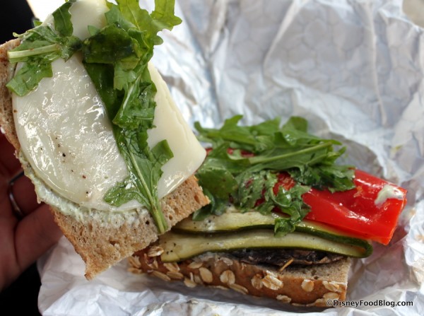 Portobello and Vegetable Sandwich