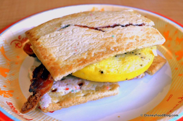 Pop Tart Breakfast Sandwich -- Up Close