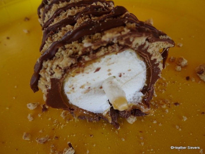 Smores Marshmallow Wand Cross Section