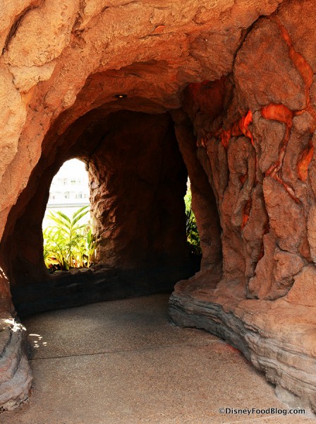 "Lava-filled" entrance