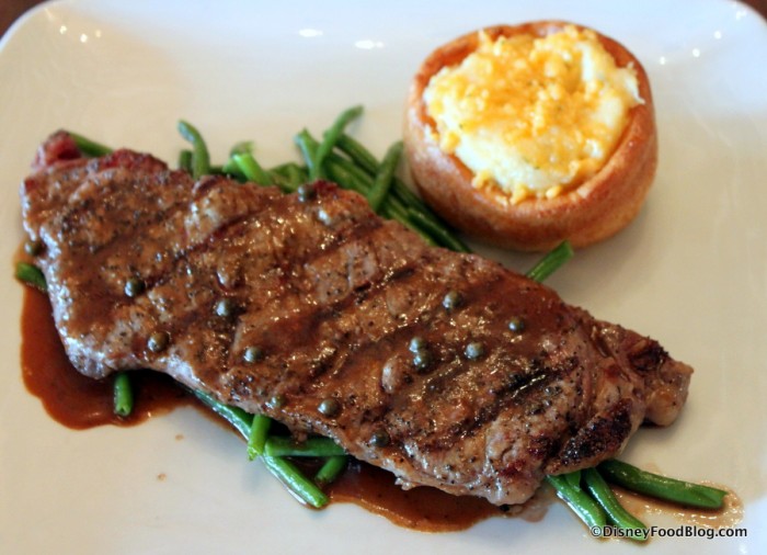 New York Strip Steak with Loaded Yorkshire Pudding