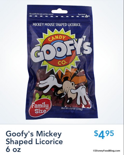 Shop Disney Parks app screenshot -- Goofy's Mickey-shaped Licorice