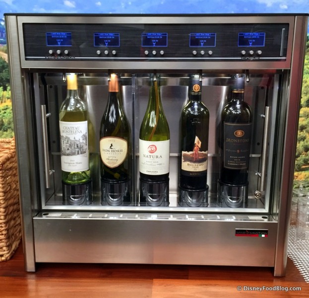 New at the Festival -- Wine Sampling Machines