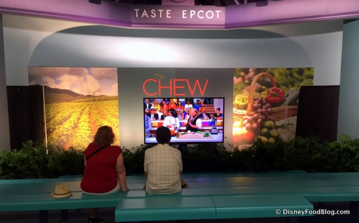 Festival Stage Showing Clips from "The Chew"