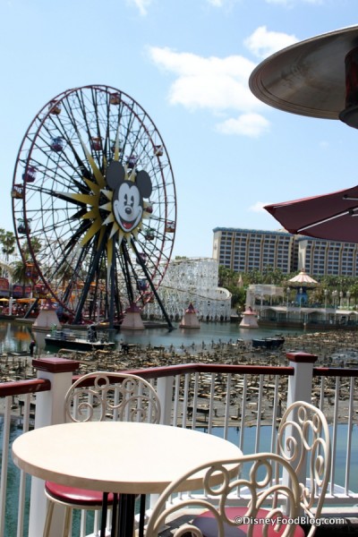 Cove Bar View of Paradise Pier and World of Color
