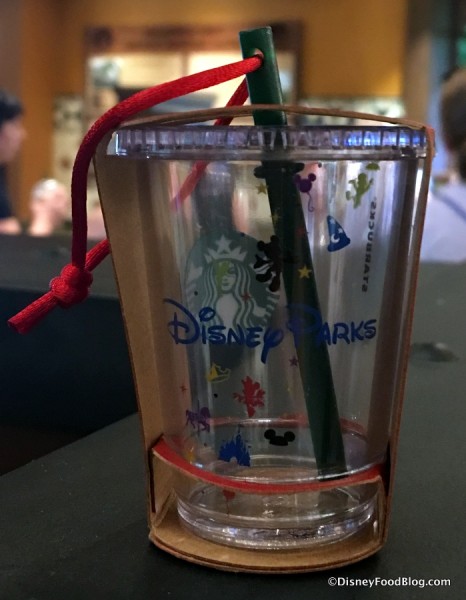 Disney Parks Starbucks  Cold Beverage Tumbler Ornament