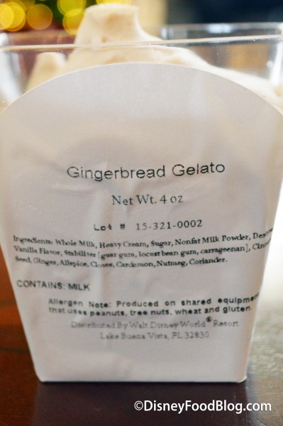 Gingerbread Gelato Label