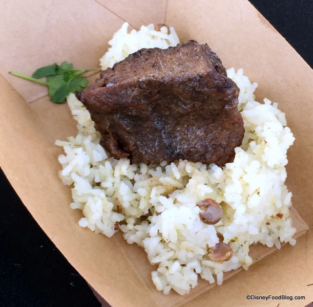 Jamaican-braised Beef with Pigeon Pea Rice and Micro Cilantro