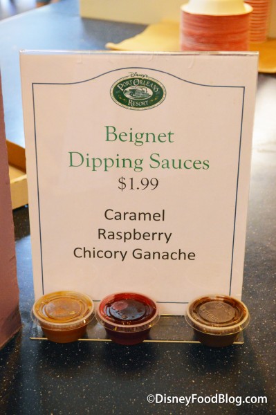 Beignet Dipping Sauces at Sassagoula! 