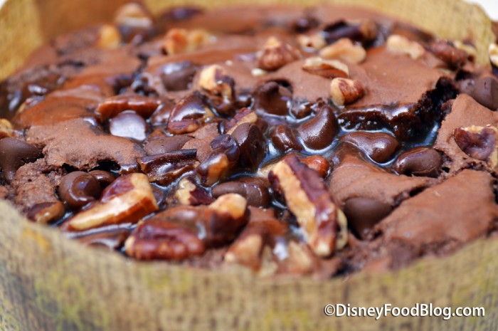 Warm Chocolate Turtle Brownie Closeup