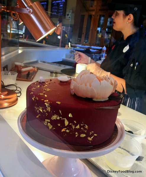 Chocolate Cake on Display