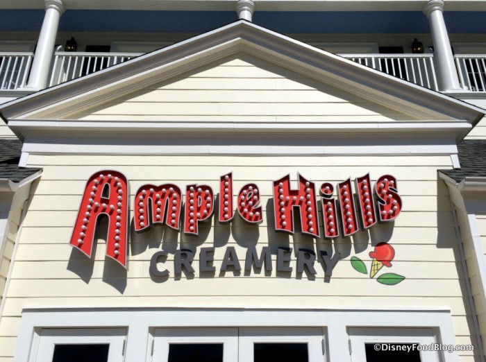 Ample Hills Sign on Disney World's BoardWalk