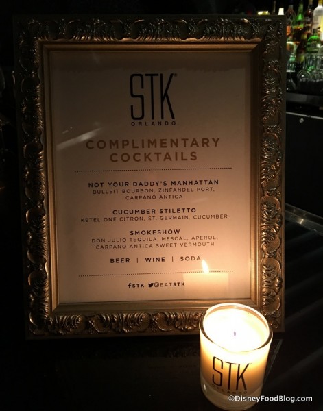 STK Complimentary Cocktails for the Preview Event